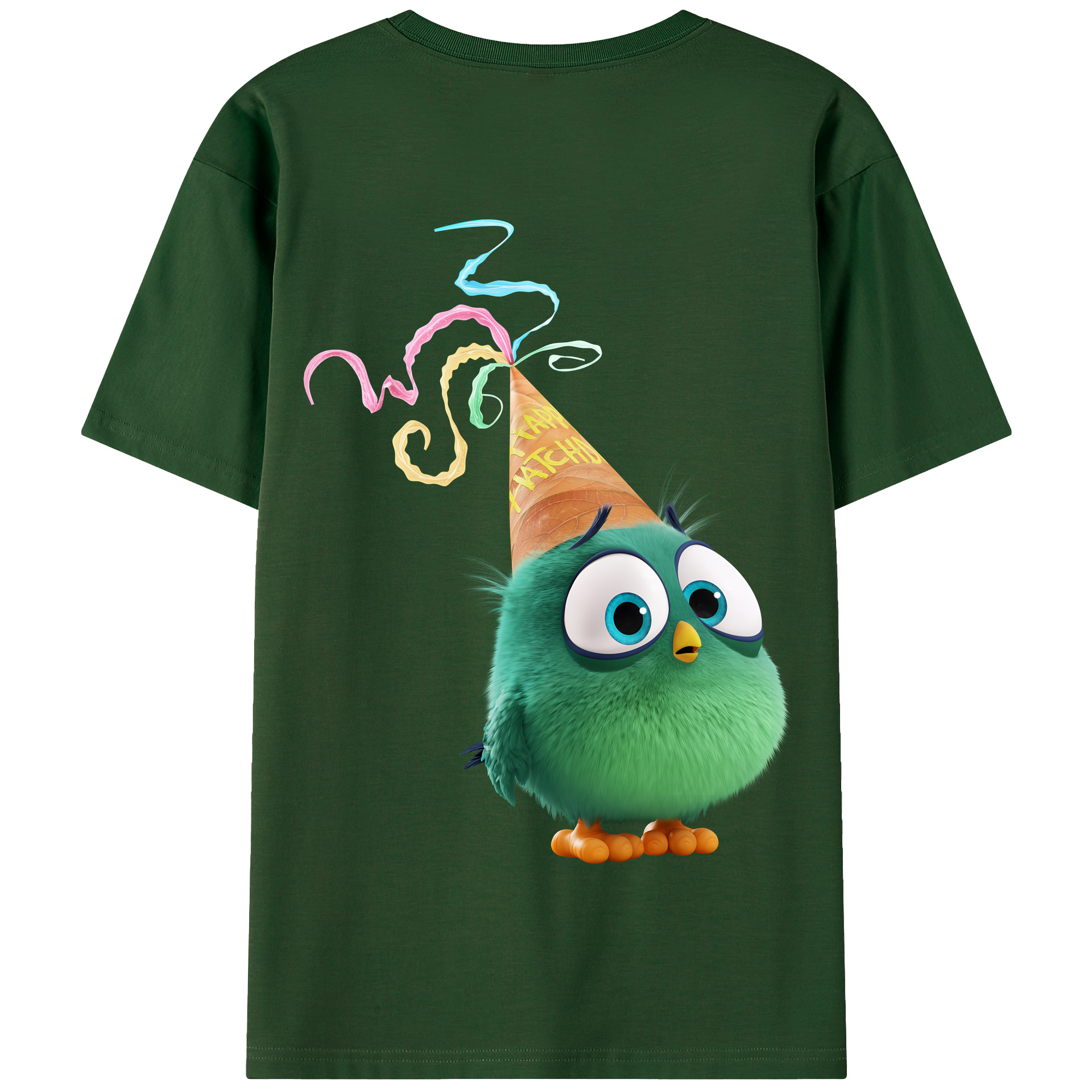 （画像用） Angry Birds アングリーバード 綿100％半袖Tシャツ（背面プリント）